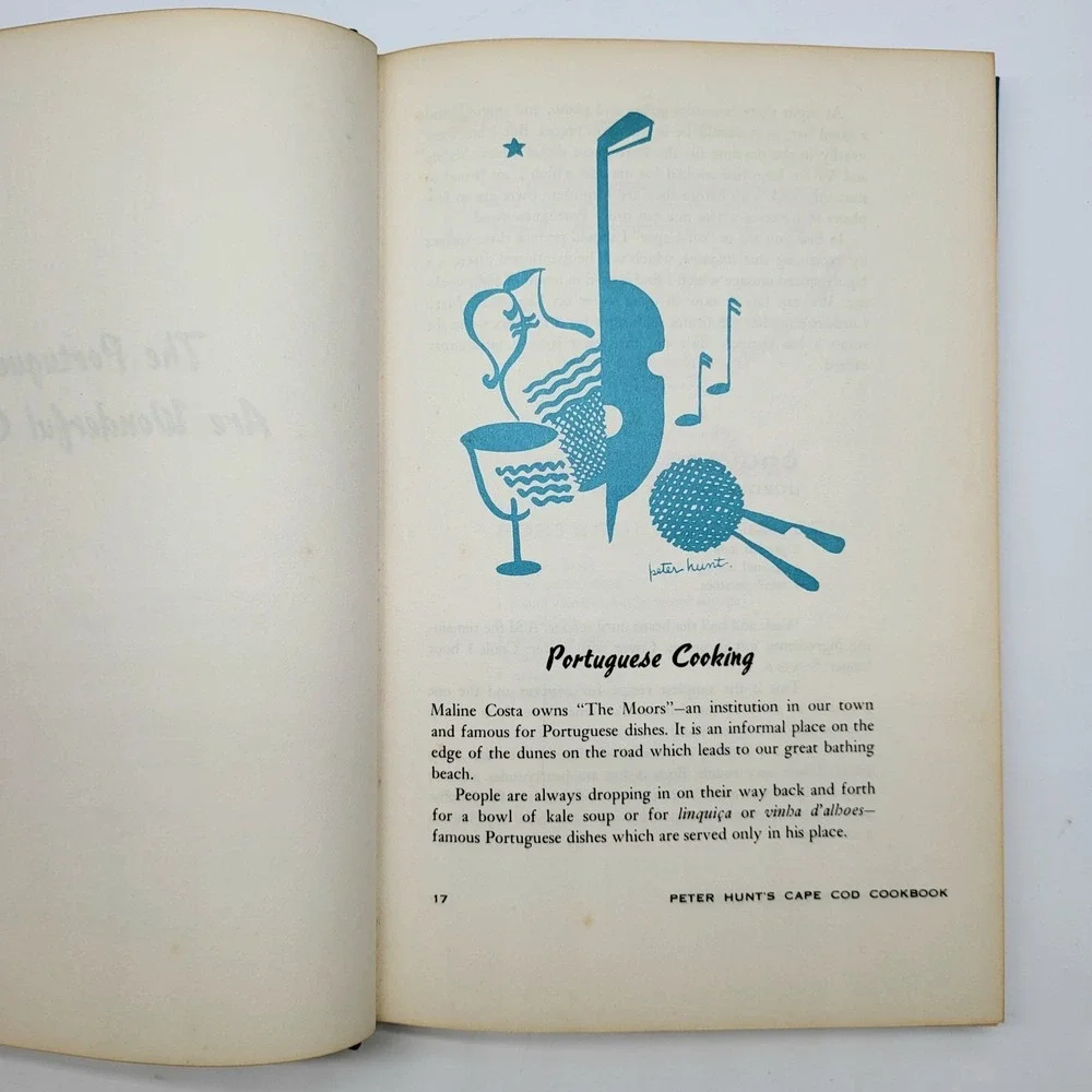 Peter Hunt's Cape Cod Cookbook 1962 Vintage‎ New England Cook Book Recipes
